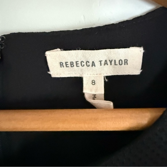 Rebecca Taylor Stacy dress in black size: 8 - Picture 4 of 5